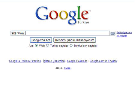 google türkçe
