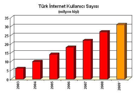 turk internet kullanıcı sayısı